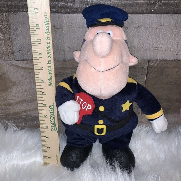 Vintage 1999 CVS Stuffins FROSTY THE SNOWMAN Traffic Cop. 13" Plush Doll - Picture 8 of 9